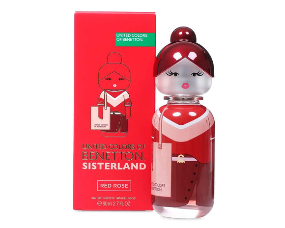 Perfume Sisterland Red Rose Benetton - 80ml - Mujer - Eau De Toilette