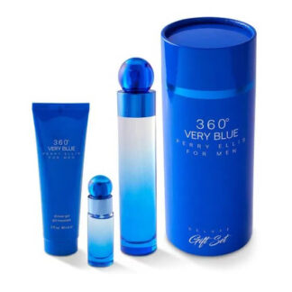 Perfume Estuche Perry Ellis 360° Very Blue - Eau De Toilette - 100ml - Hombre