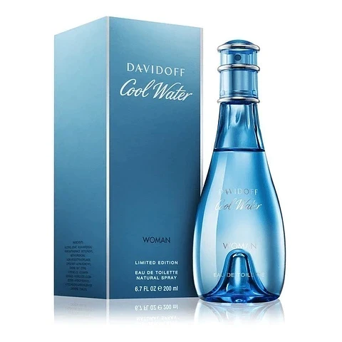 Perfume Cool Water Davidoff - Eau De Toilette - 200ml - Mujer
