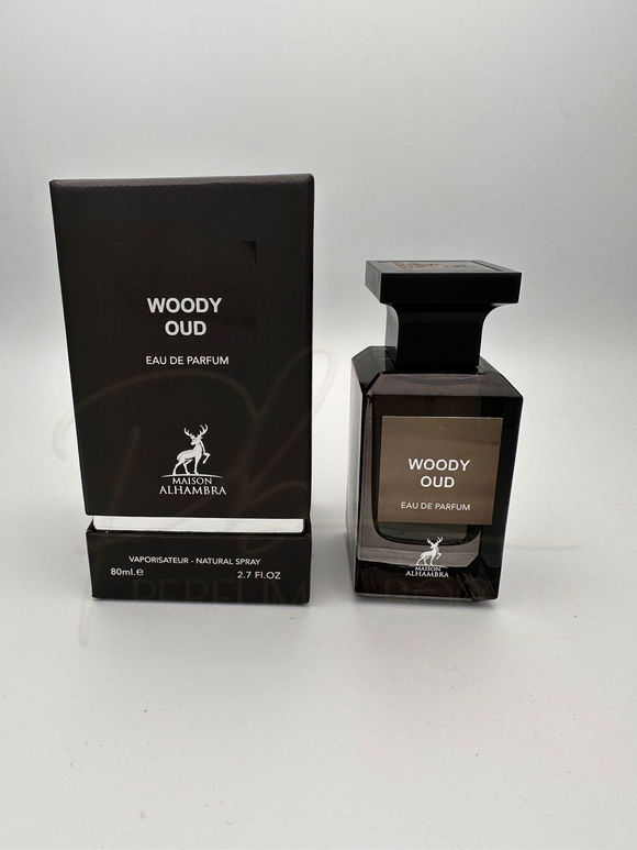 Perfume Woody Oud Maison Alhambra - Eau De Parfum - 80ml - Unisex