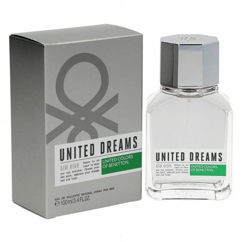 Perfume United Dreams Aim High Benetton - 100ml - Hombre - Eau De Toil –  Perfumes Bogotá
